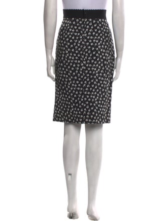 Dolce & Gabbana Floral Print Knee-Length Skirt