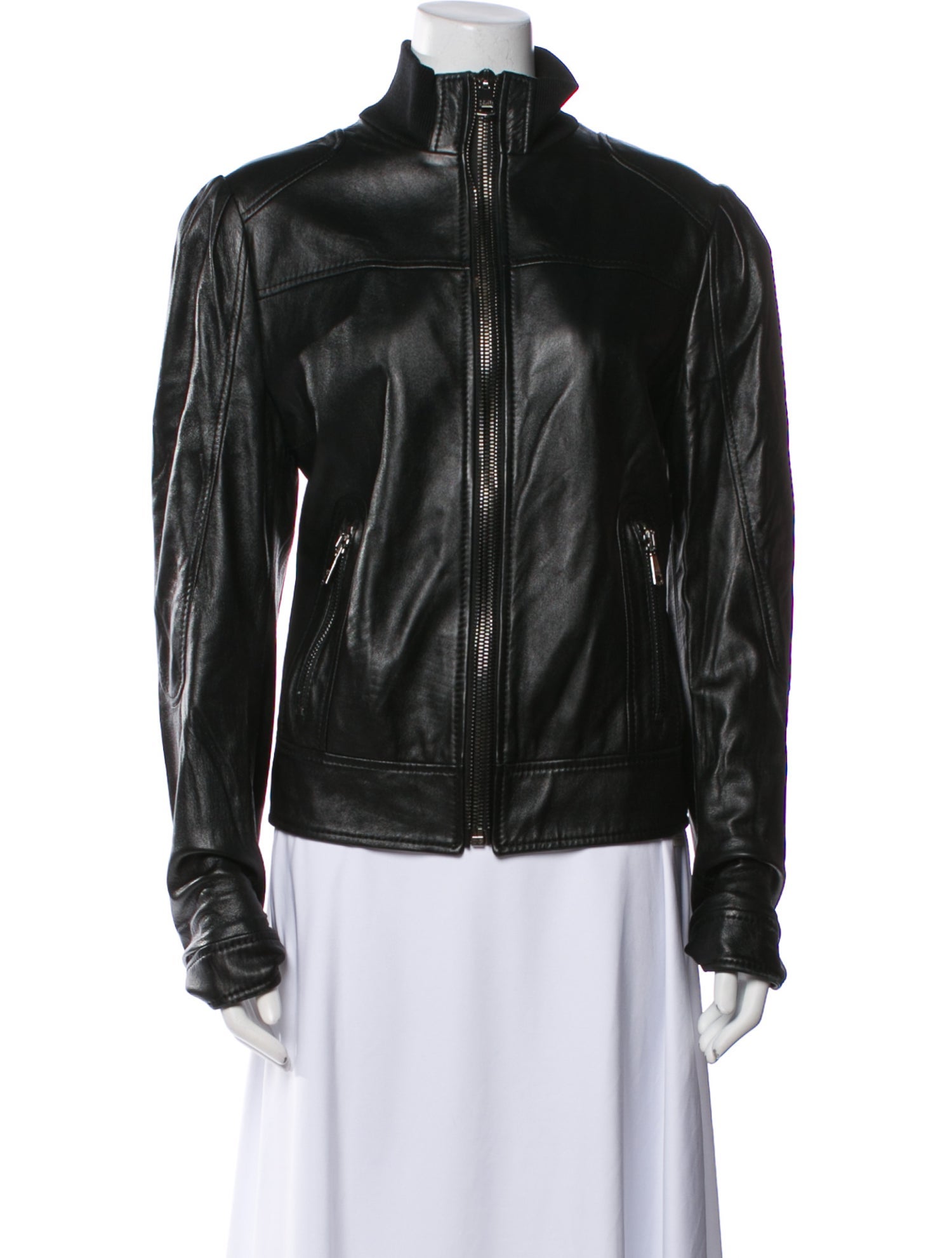 Dolce & Gabbana Leather Biker Jacket