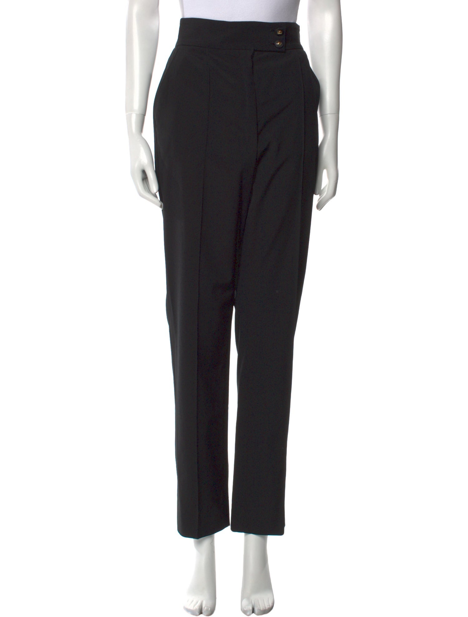 Dolce & Gabbana Virgin Wool Straight Leg Pants