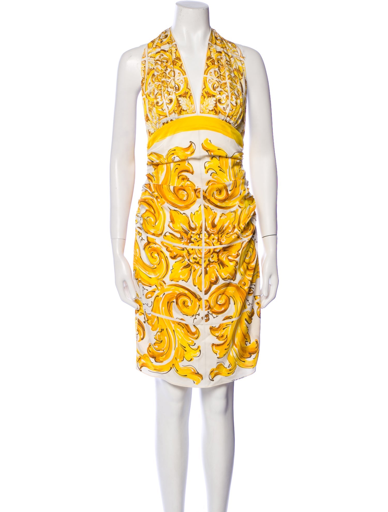 Dolce & Gabbana Silk Midi Length Dress