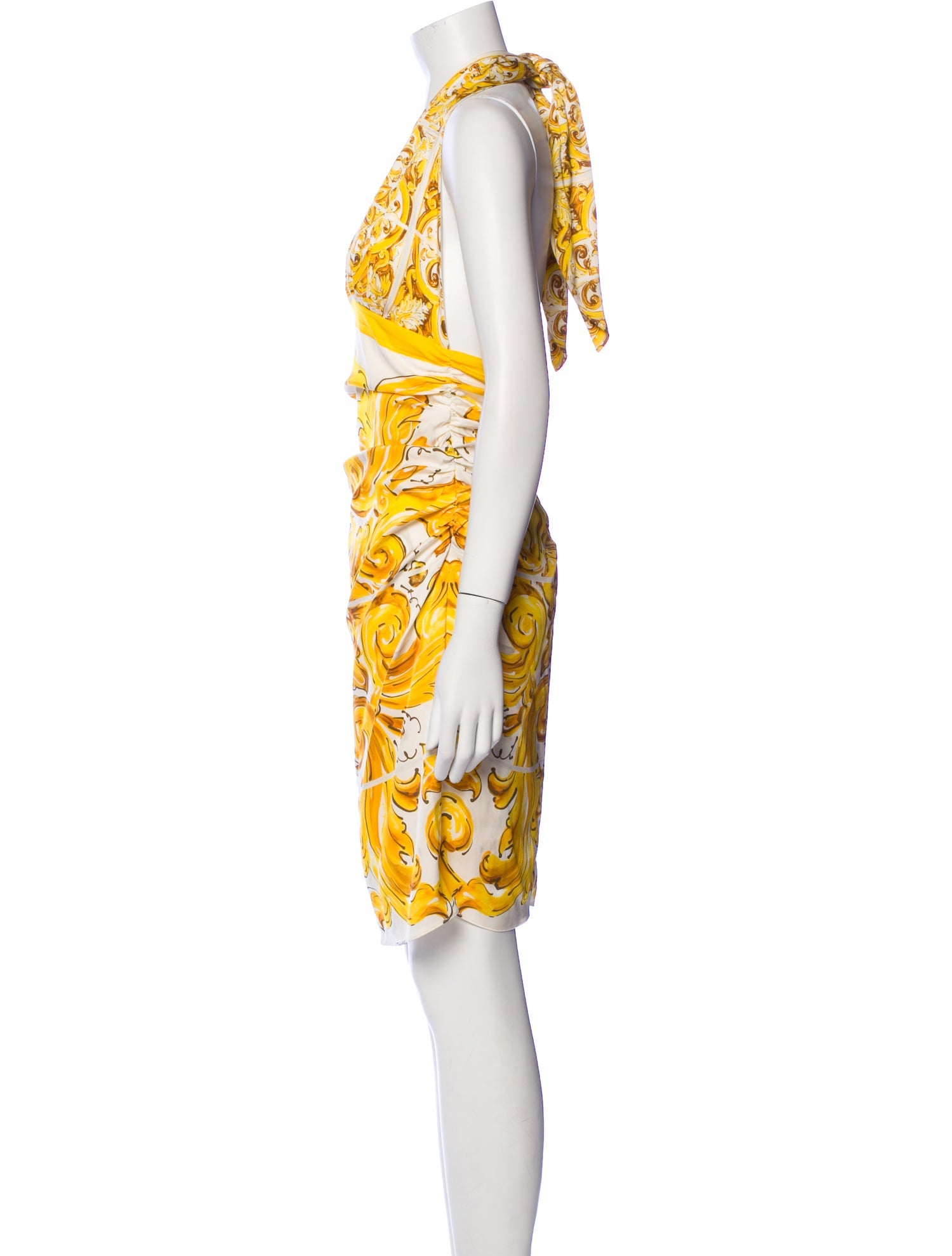 Dolce & Gabbana Silk Midi Length Dress