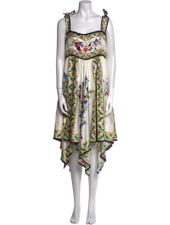 Dolce & Gabbana Silk Midi Length Dress