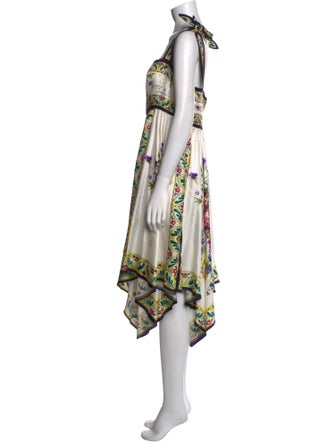 Dolce & Gabbana Silk Midi Length Dress