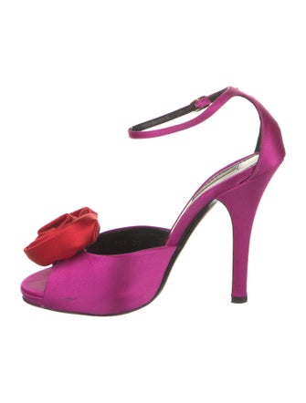 Dolce & Gabbana Satin D'Orsay Pumps