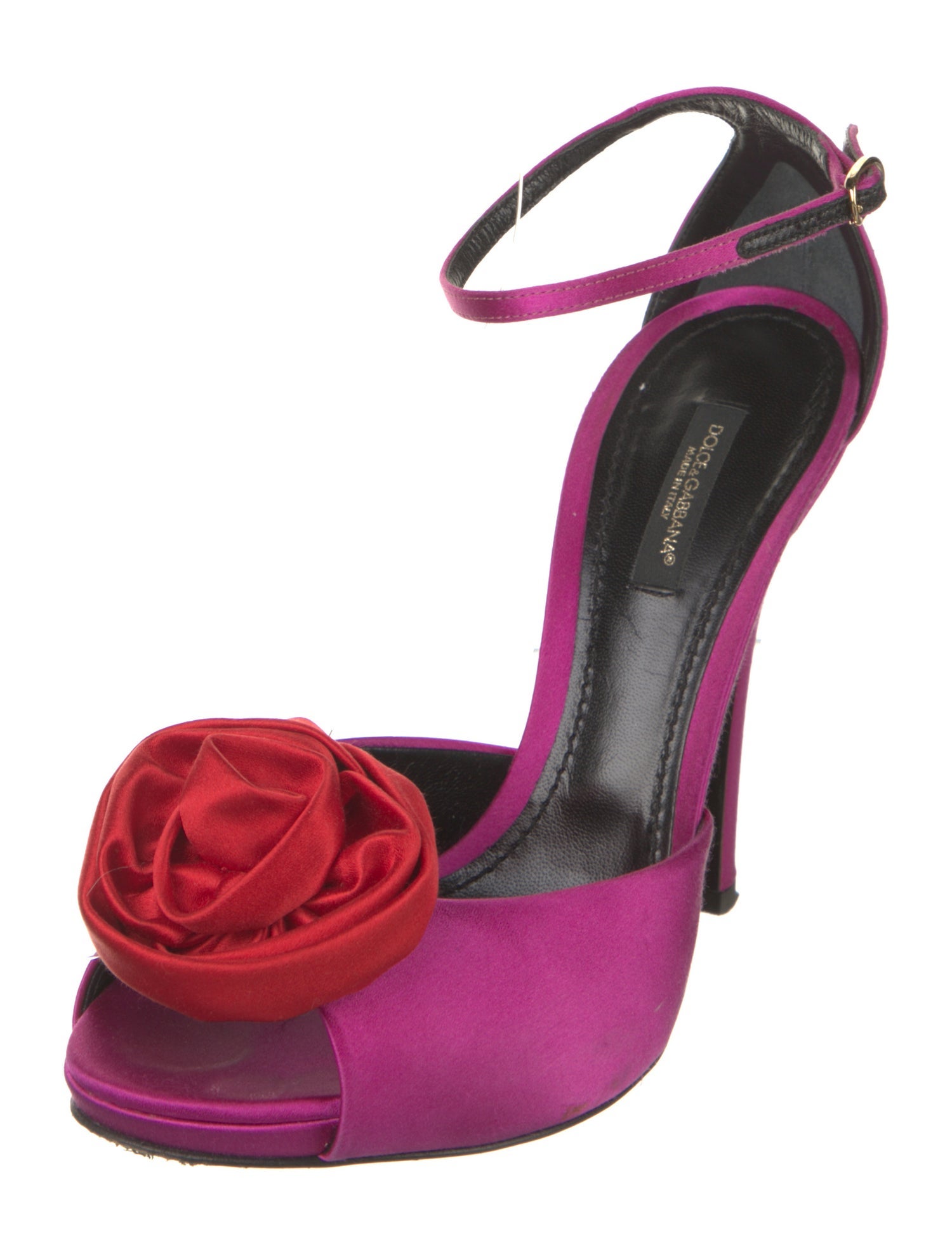 Dolce & Gabbana Satin D'Orsay Pumps