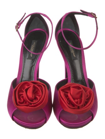 Dolce & Gabbana Satin D'Orsay Pumps