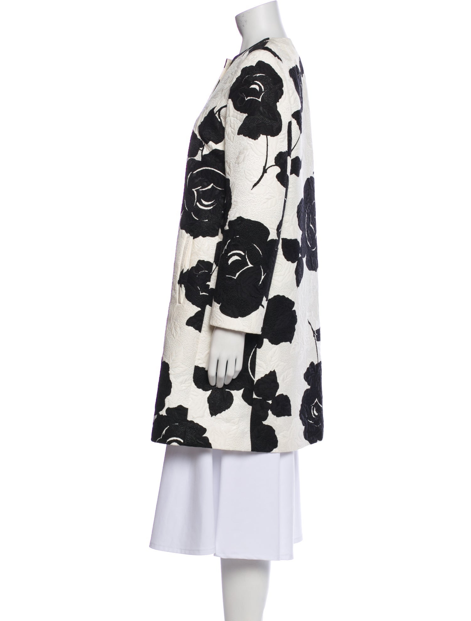 Dolce & Gabbana Floral Print Trench Coat