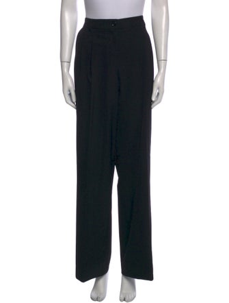 Dolce & Gabbana Virgin Wool Wide Leg Pants