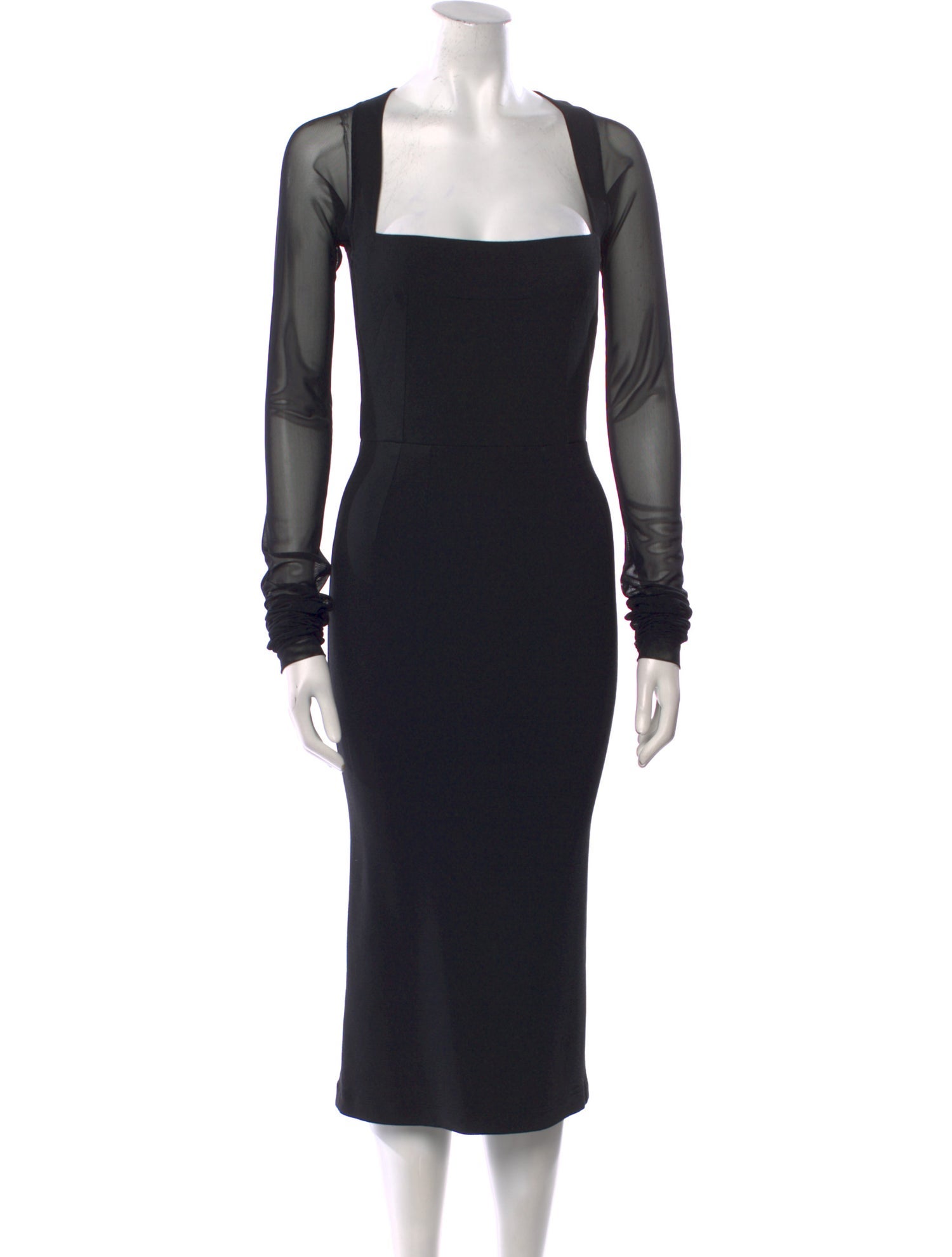 Dolce & Gabbana Square Neckline Midi Length Dress