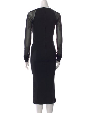 Dolce & Gabbana Square Neckline Midi Length Dress