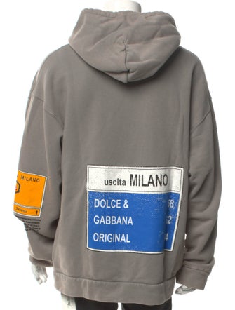 Dolce & Gabbana Graphic Print Crew Neck Hoodie