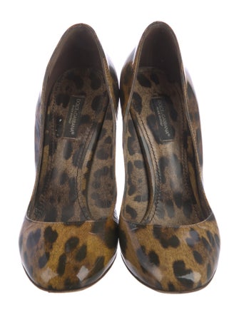 Dolce & Gabbana Patent Leather Printed Pumps