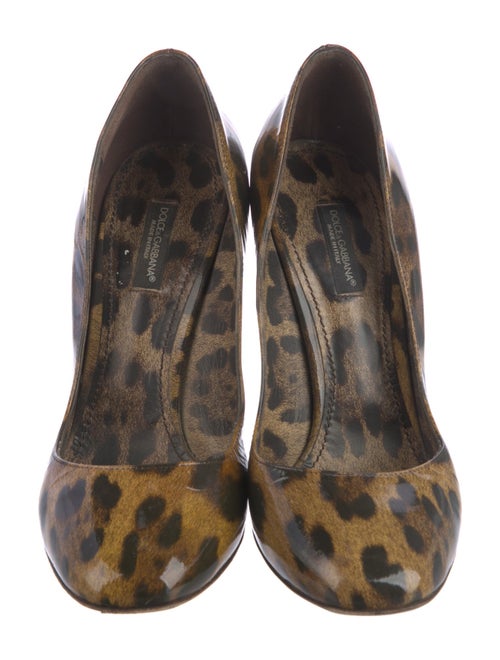 Dolce & Gabbana Patent Leather Printed Pumps