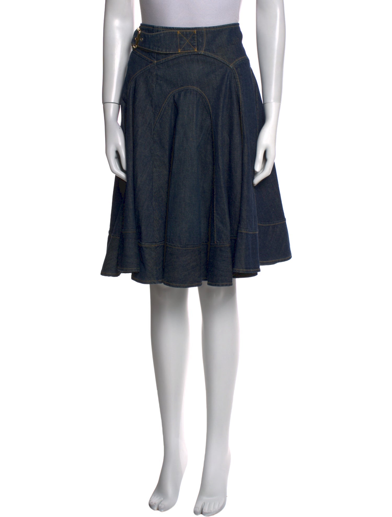 Dolce & Gabbana Embroidered Accent Knee-Length Skirt