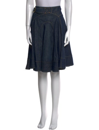 Dolce & Gabbana Embroidered Accent Knee-Length Skirt