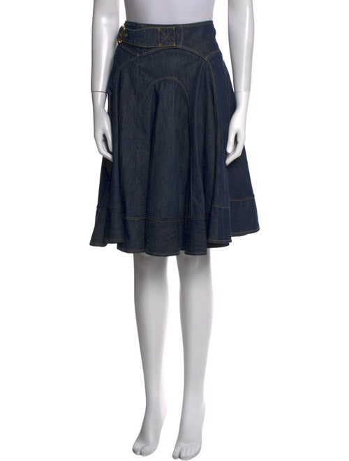 Dolce & Gabbana Embroidered Accent Knee-Length Skirt