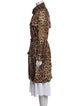Dolce & Gabbana Animal Print Trench Coat