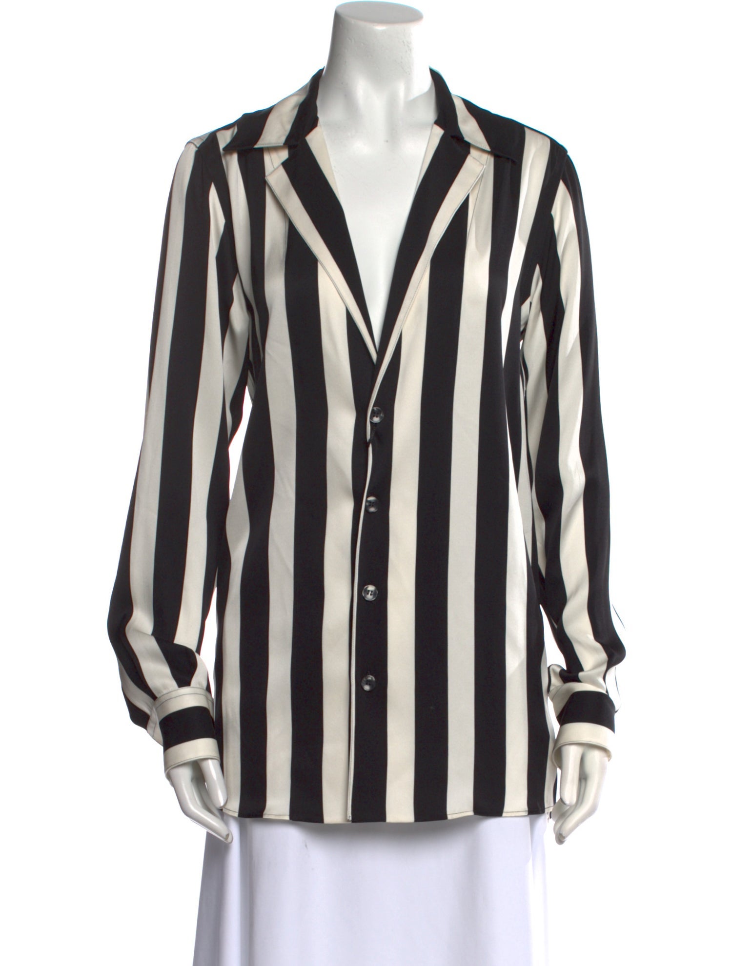 Dolce & Gabbana Silk Striped Tunic w/ Tags
