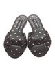 Dolce & Gabbana Satin Polka Dot Print Slides