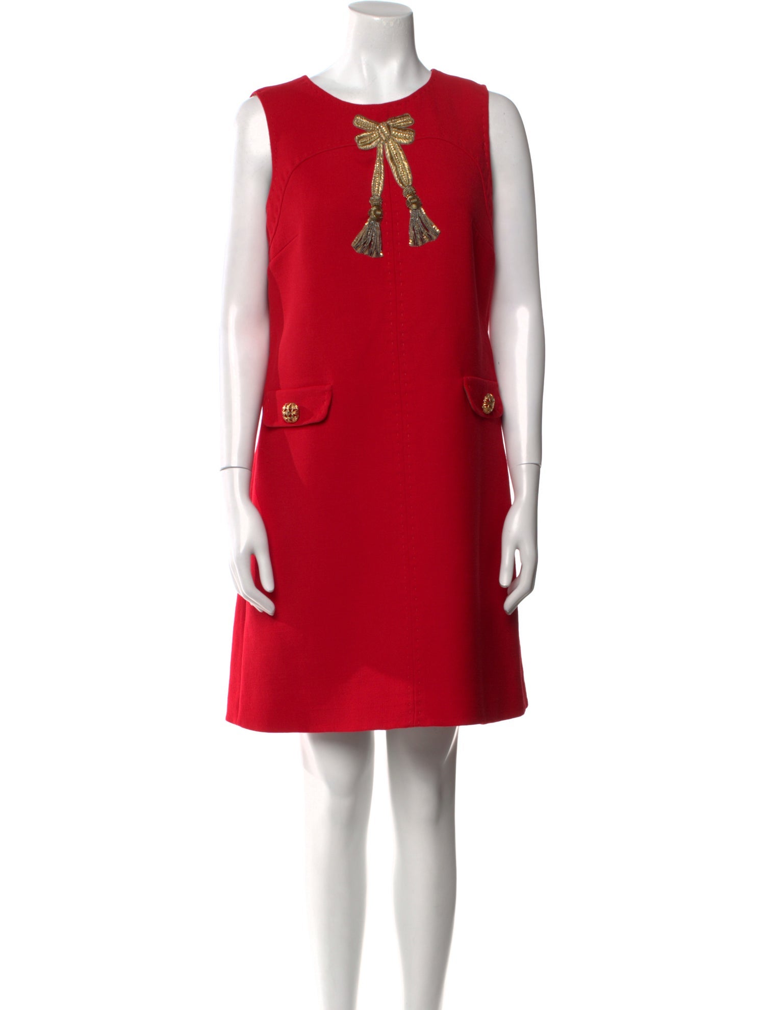 Dolce & Gabbana Virgin Wool Mini Dress
