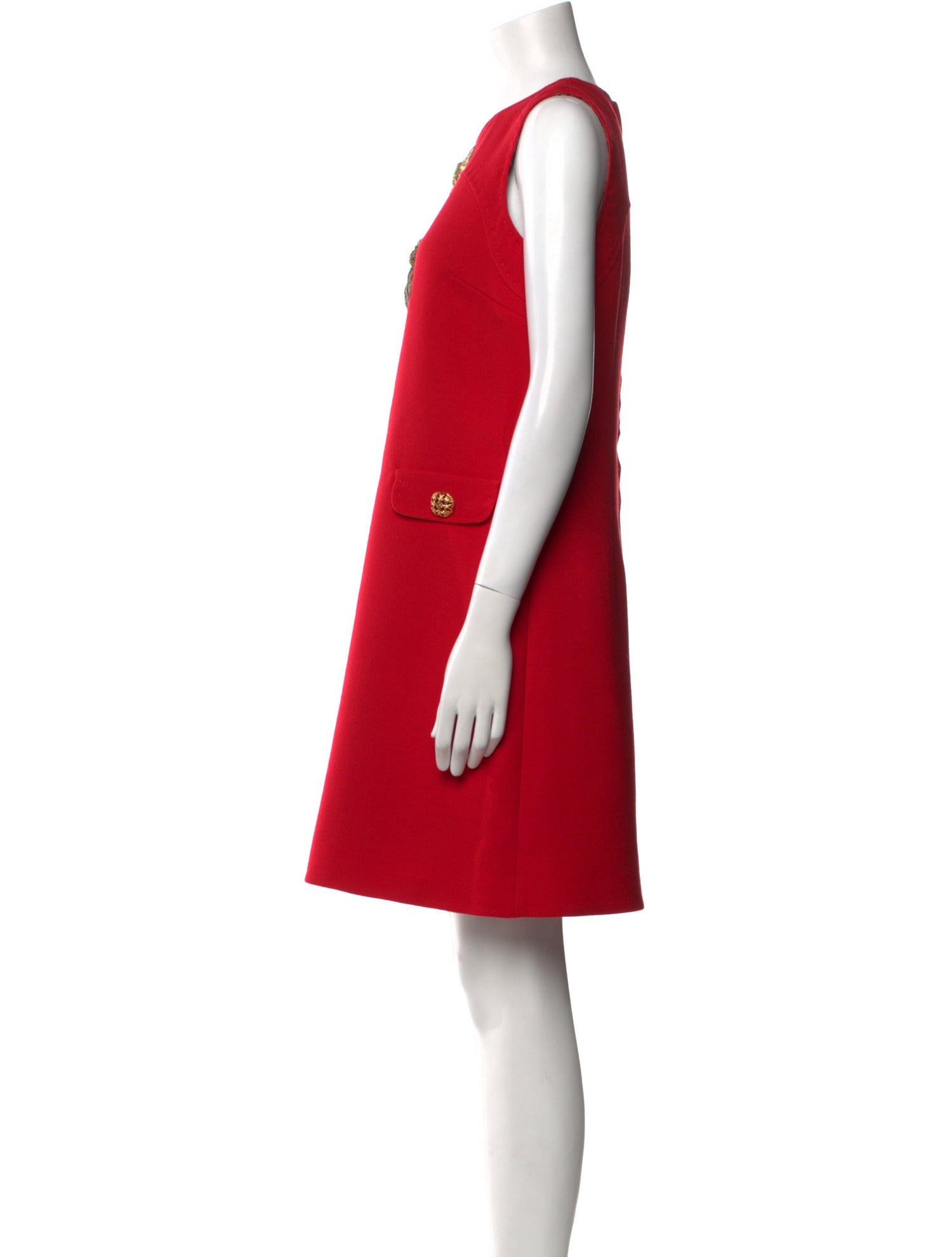 Dolce & Gabbana Virgin Wool Mini Dress