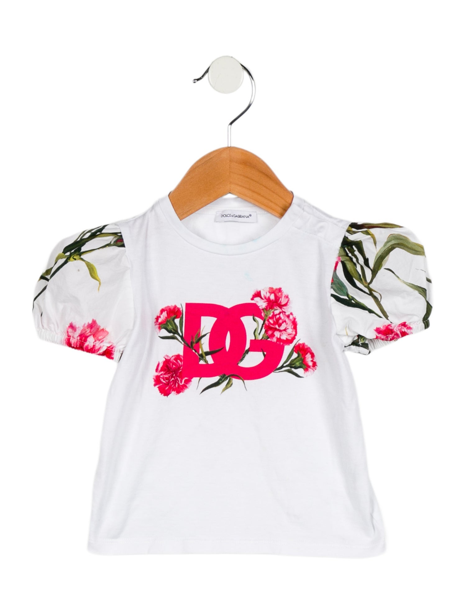 Dolce & Gabbana Toddler Girls' Floral Logo Top