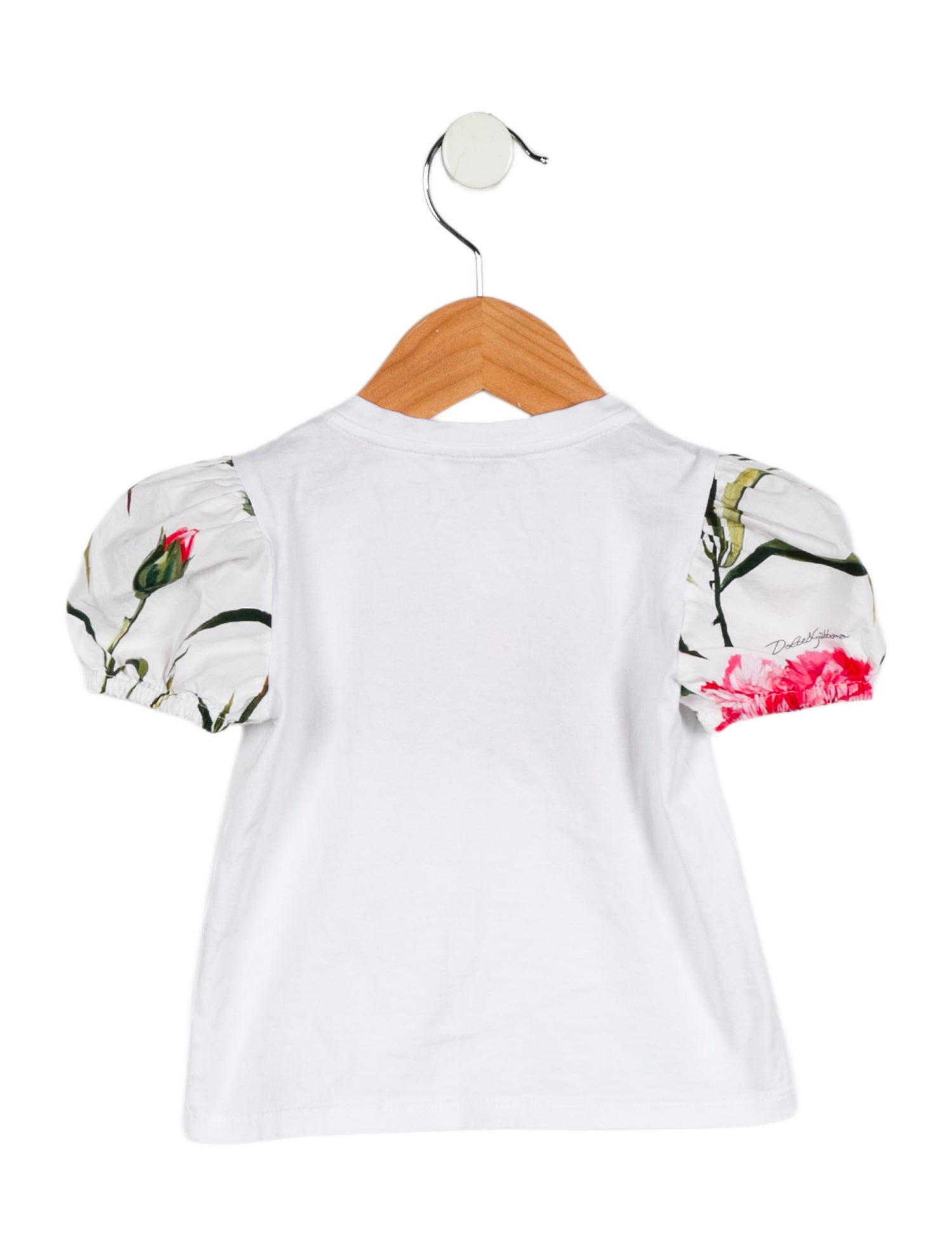 Dolce & Gabbana Toddler Girls' Floral Logo Top