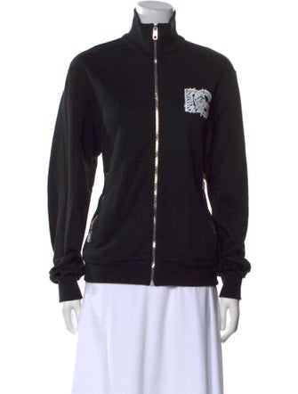 Dolce & Gabbana Mock Neck Long Sleeve Sweatshirt