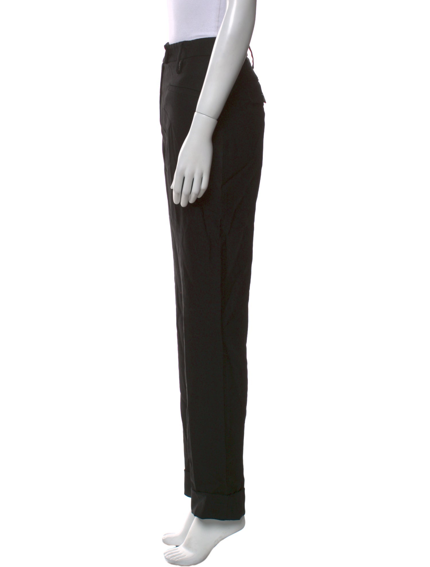 Dolce & Gabbana Virgin Wool Straight Leg Pants