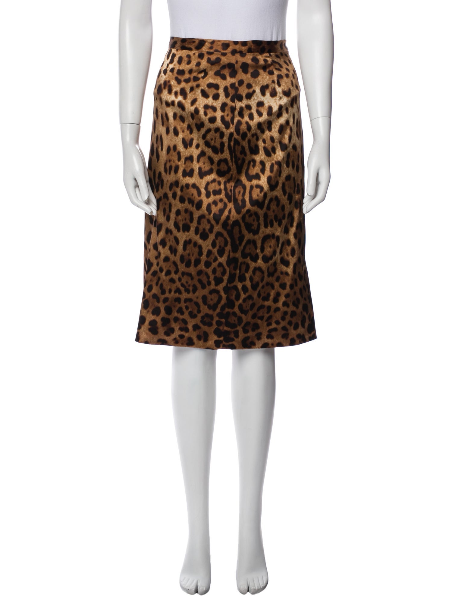 Dolce & Gabbana Silk Knee-Length Skirt