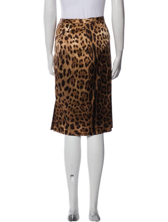 Dolce & Gabbana Silk Knee-Length Skirt