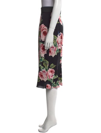 Dolce & Gabbana Silk Knee-Length Skirt