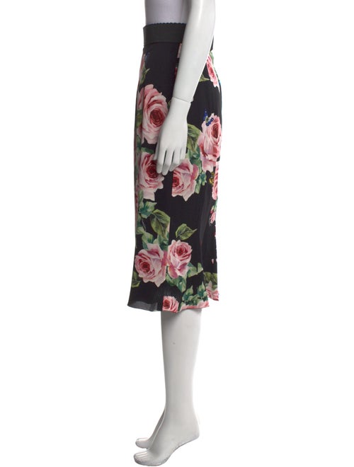 Dolce & Gabbana Silk Knee-Length Skirt