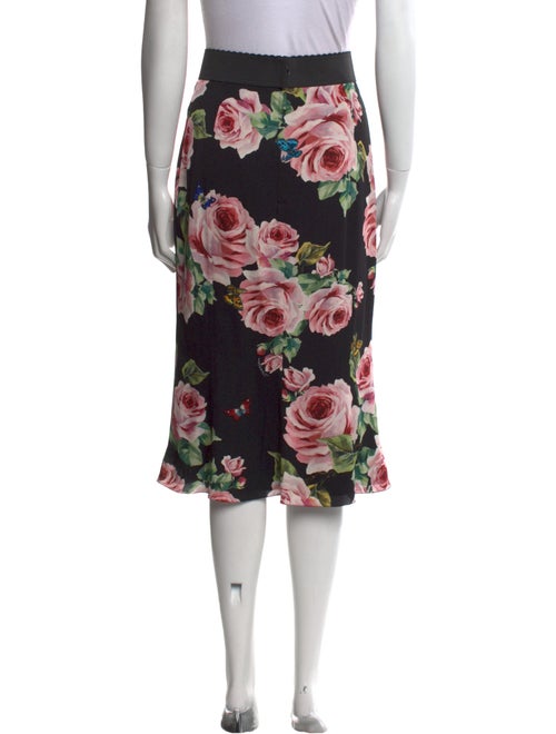 Dolce & Gabbana Silk Knee-Length Skirt