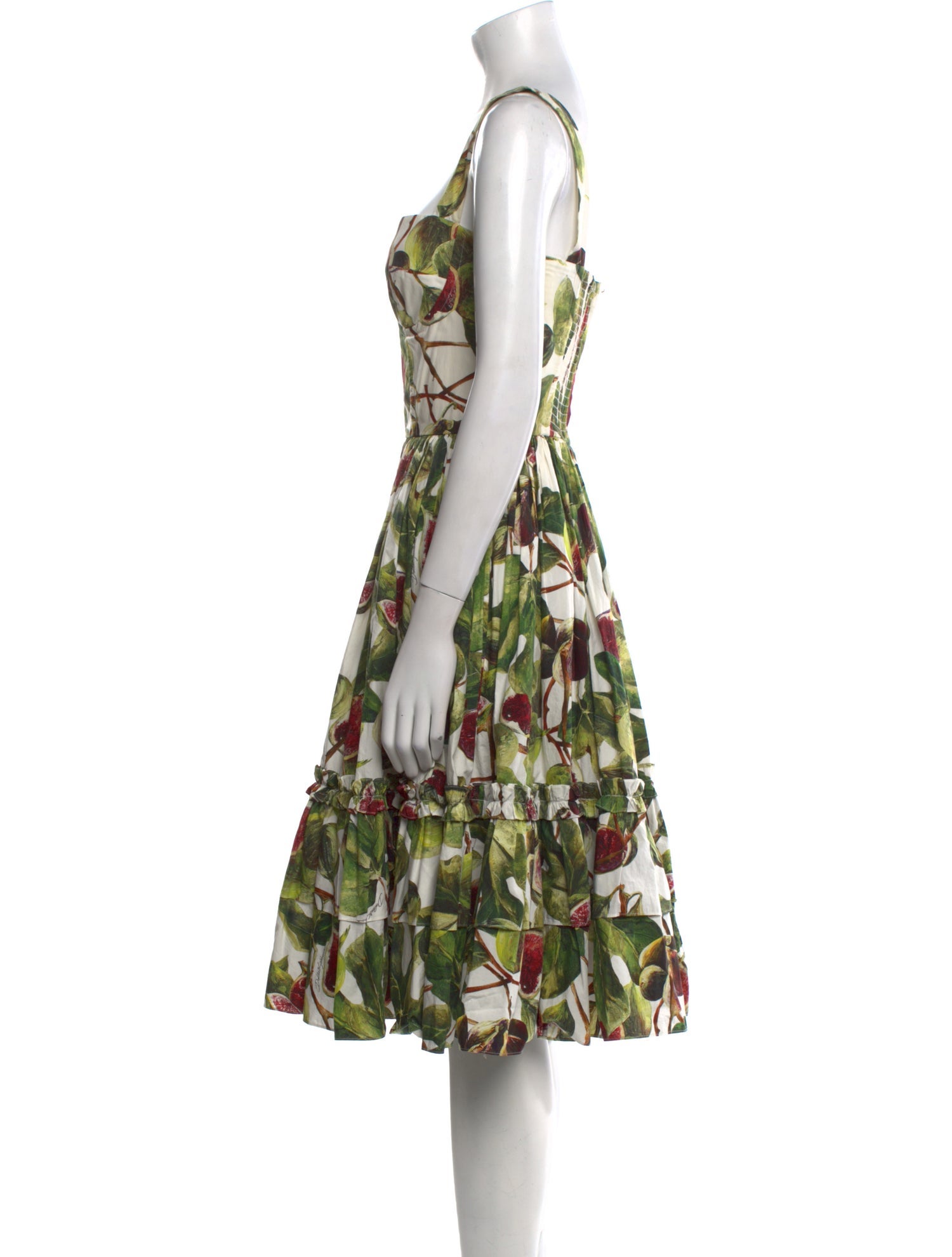 Dolce & Gabbana Floral Print Knee-Length Dress