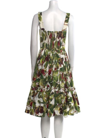 Dolce & Gabbana Floral Print Knee-Length Dress