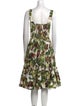 Dolce & Gabbana Floral Print Knee-Length Dress
