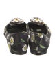 Dolce & Gabbana Floral Print Crystal Embellishments Ballet Flats