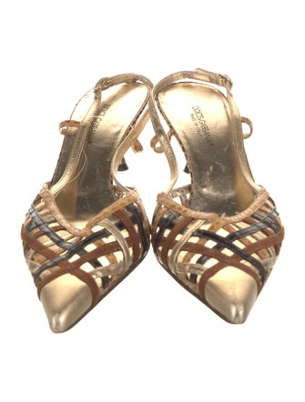 Dolce & Gabbana Snakeskin Slingback Sandals