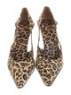 Dolce & Gabbana Leather Animal Print D'Orsay Pumps