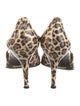 Dolce & Gabbana Leather Animal Print D'Orsay Pumps