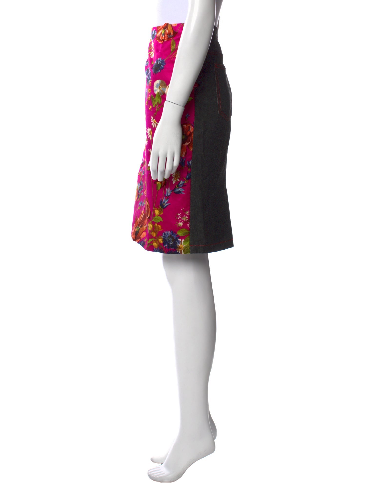 Dolce & Gabbana Floral Print Knee-Length Skirt