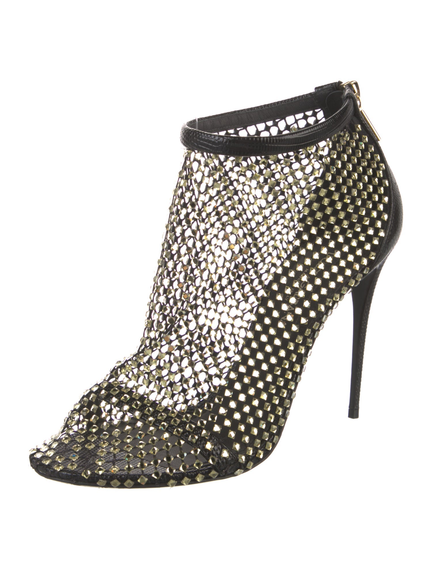 Dolce & Gabbana Leather Crystal Embellishments Pumps
