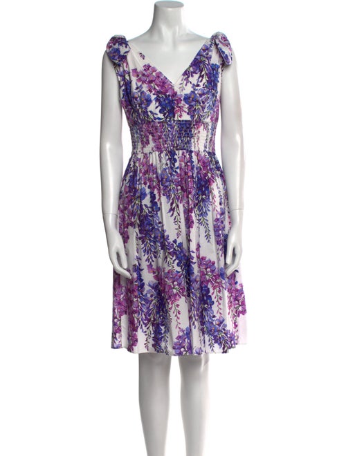 Dolce & Gabbana Floral Print Knee-Length Dress