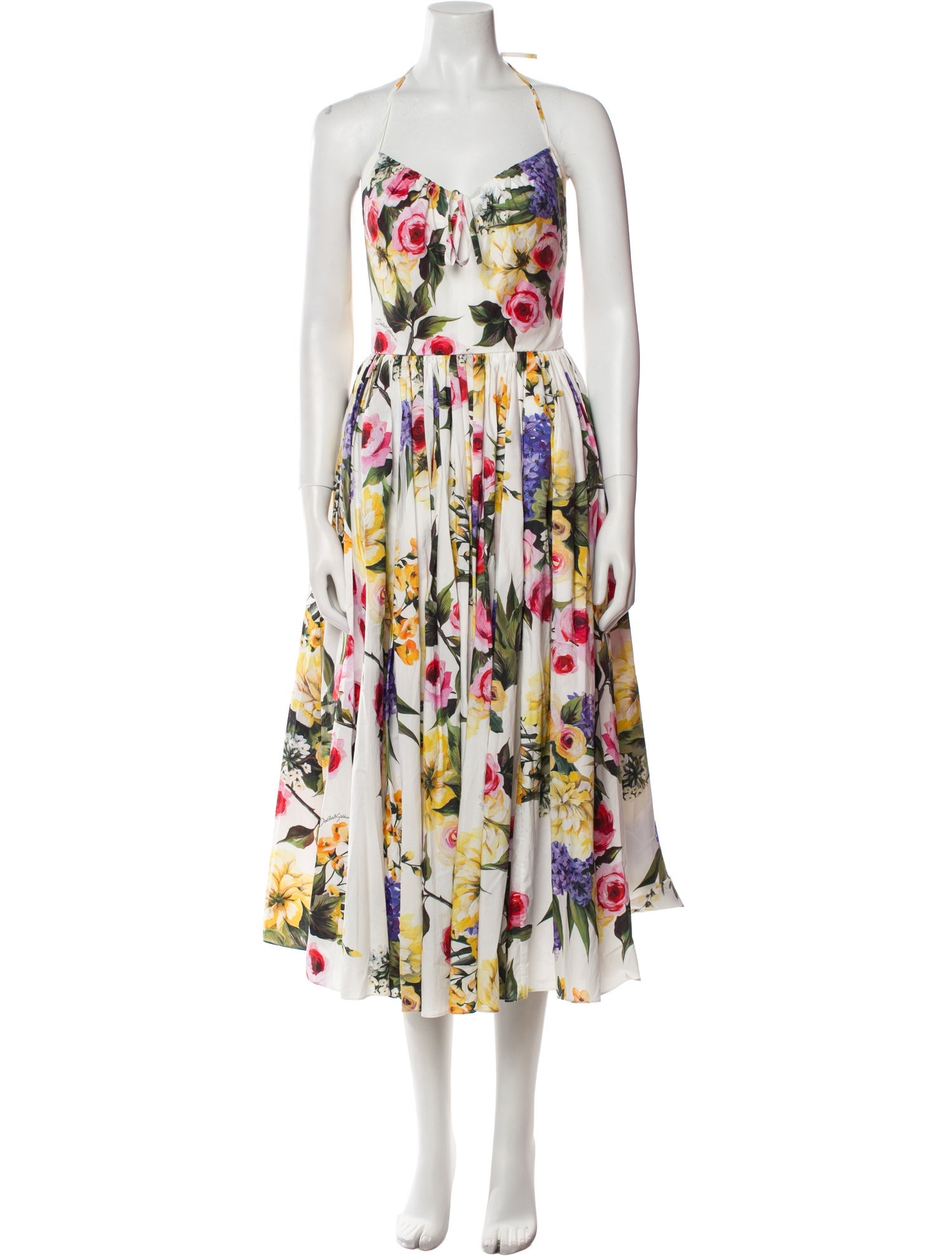 Dolce & Gabbana Floral Print Long Dress