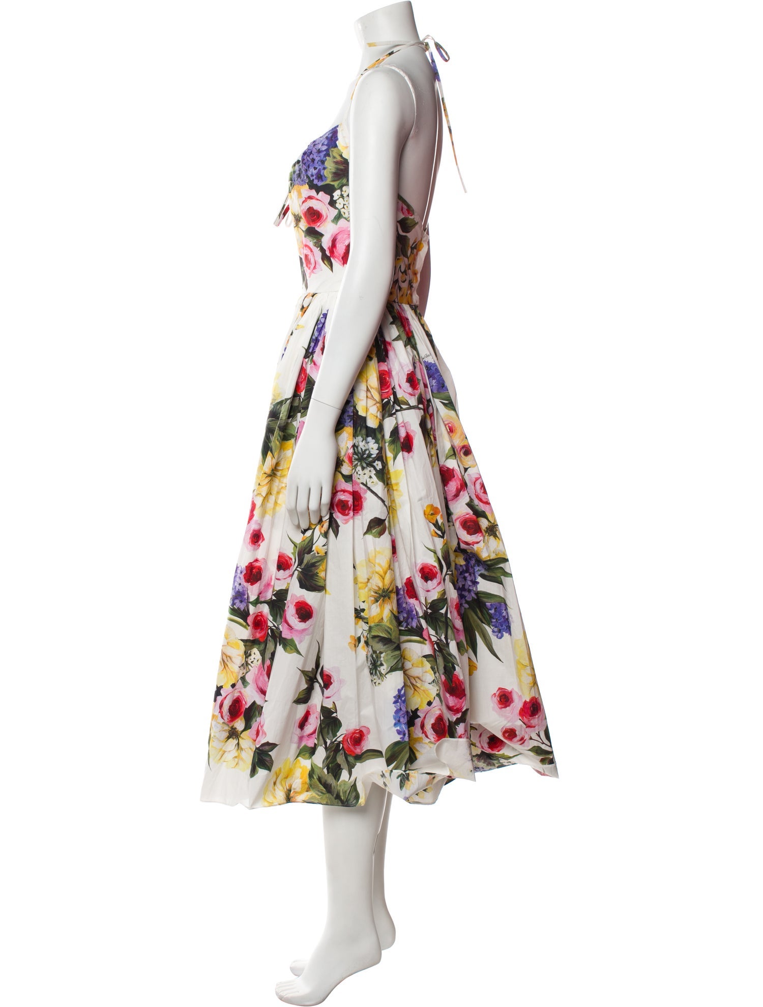 Dolce & Gabbana Floral Print Long Dress