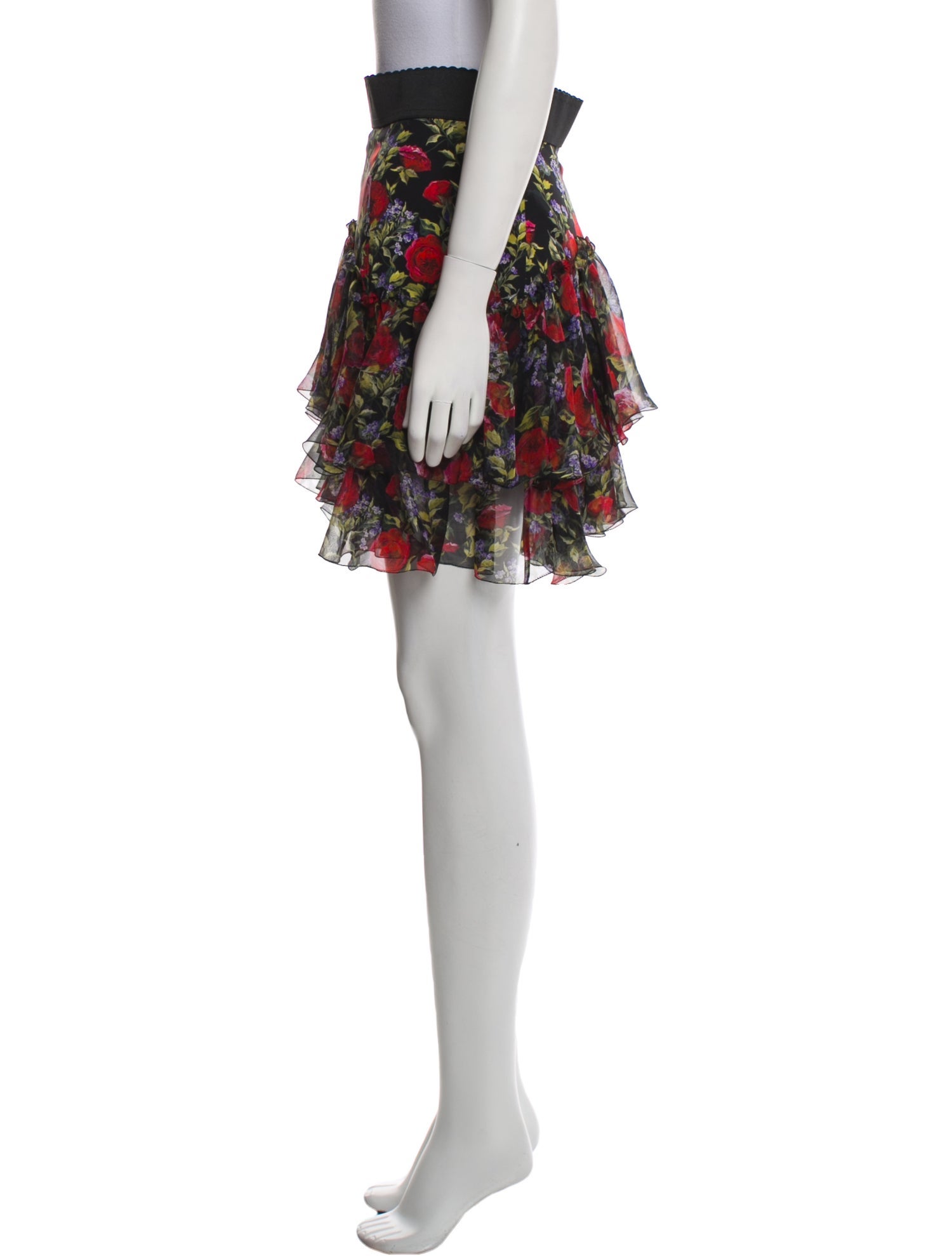 Dolce & Gabbana Silk Knee-Length Skirt