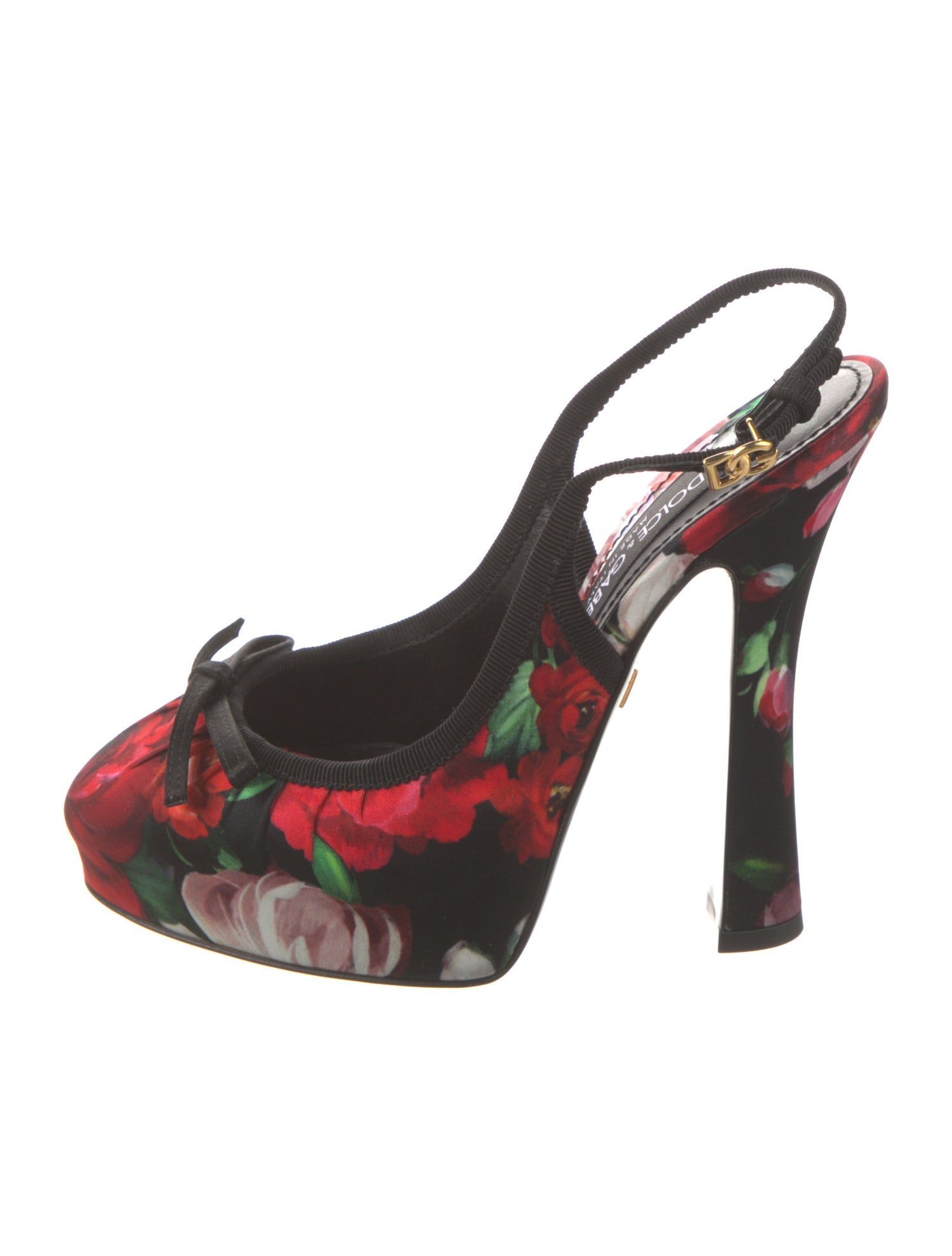 Dolce & Gabbana Printed Slingback Pumps