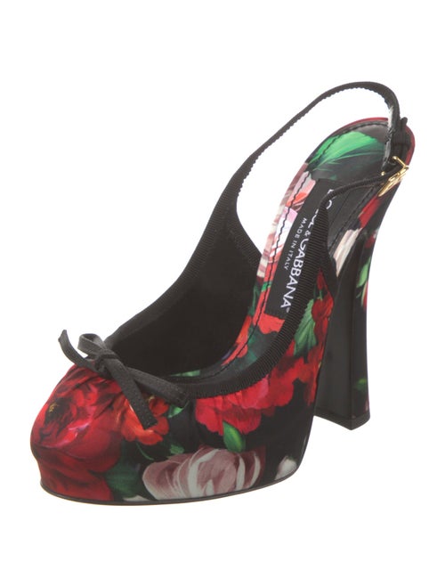 Dolce & Gabbana Printed Slingback Pumps