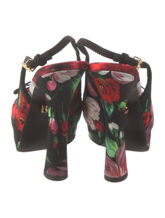 Dolce & Gabbana Printed Slingback Pumps